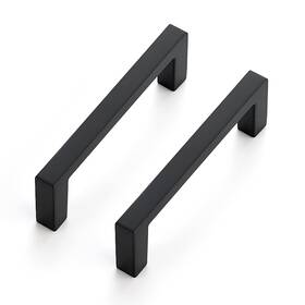 80lfx76hs-5 Ravinte 5 Pack Matte Black Cabinet Pulls 3 Inch Hole Center