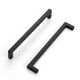 90xfx160sjlsdhs10 Ravinte 10 Pack Solid Kitchen Cabinet Handles Matte Black Pulls Slim Drawer Pull
