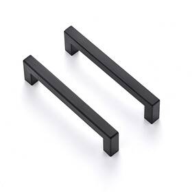 Ad-bm9-20524 Ravinte 50 Pack 5 Inch Square Cabinet Handles - Matte Black Pulls For Kitchen Drawers