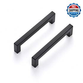 B07wxnzmxj Ravinte 30-pack 5 Inch Matte Black Square Cabinet Handles Pulls Drawer Hardware