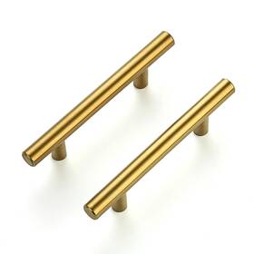 B097r4bjl8 Ravinte 5 Inch Brushed Brass Cabinet Pulls 6 Pack Stainless Steel Drawer Handles