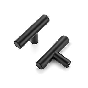 Ravinte B09l4y1l8s Matte Black Stainless Steel Cabinet Handles 25 Pack 2 Inch