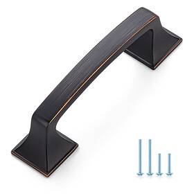 B0b49cf36m Ravinte 3 Inch Oil Rubbed Bronze Square Cabinet Pulls 15-pack Kitchen Drawer Handles