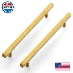 B0bfw2lbcq Ravinte 25pk Gold Cabinet Pulls 8 Inch Brushed Brass Square Handles Stainless Steel