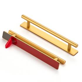 B0dzp2392h Ravinte 12 Pack Adhesive Cabinet Handles Stick On Gold Peel And
