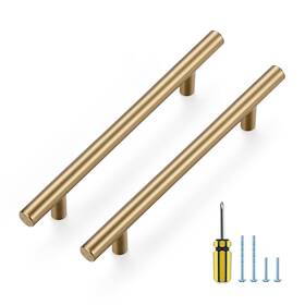 Ravinte Bs128188lsdxbt20 20 Pack Cabinet Pulls Champagne Bronze 5in Stainless Steel Handles