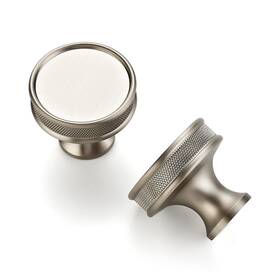 Clrayn27ls30 Ravinte 30 Pack 1-1/5 Inch 30mm Brushed Nickel Cabinet Knobs Knurled Dresser Drawer Knob