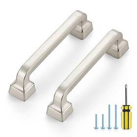 Rd10zclsd96ls15 Ravinte Decor 15 Pack Brushed Nickel Cabinet Handles 3-3/4 Inch Pulls Kitchen Cab