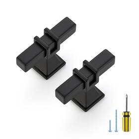 Rd3fxlsd50hs20 Ravinte Decor 20 Pack Cabinet Knobs Single Hole Black Kitchen Pulls 2 Inch Length