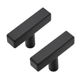 Rdyjfx50hs25 Ravinte Decor 25 Pack Black Cabinet Knobs - Sqaure Bar Pulls Matte For
