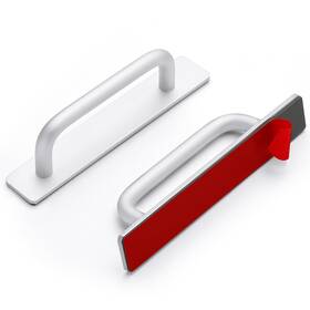 Rdztbs148ls8 Ravinte Decor 8 Pack Adhesive Handles Self Stick Instant Cabinet 5.83 Inch On Cab