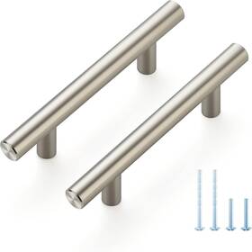 Ravinte Hardware 313027397313 25 Pack Brushed Nickel 5 Inch Cabinet Handles With 3 Hole Center For Drawers