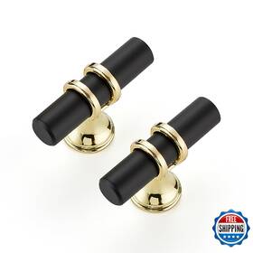 B0d9y1wn9w Ravinte Hardware 15pk 2 Inch Matte Black And Gold Cabinet Pulls Handles Kitchen