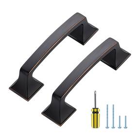 Rh5zclsd76orb25 Ravinte Hardware 25 Pack Kitchen Cabinet Handles 3 Inch Hole Center Oil Rubbed Bronze