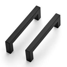 Jfx115hs30 Ravinte 30 Pack 4-1/2 Inch Kitchen Square Cabinet Handles Matte Black Pulls Dra
