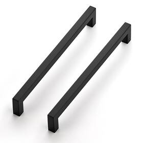 Jfx224hs5 Ravinte 5 Pack 84/5 Inch Kitchen Square Cabinet Handles Matte Black Pulls