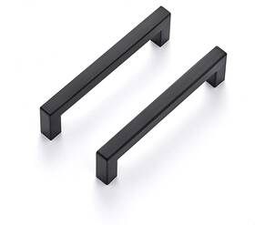 Jfx5hs10 Ravinte 10 Pack 5 Inch Square Cabinet Handles Matte Black Pulls Drawer Kitchen