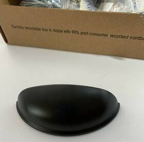 M2969 Ravinte Drawer Pulls Flat Black Cabinet Cup Handles Knobs Kitchen 10 Pack