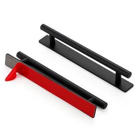 Ocn2ztbs212hs24 Ravinte 24 Pack Adhesive Cabinet Handles Stick On Black Peel And P