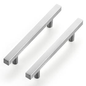 Ocnyjfxlsd115179ls10 Ravinte Brushed Nickel Cabinet Handles 10 Pack 4-1/2 Inch Satin Square