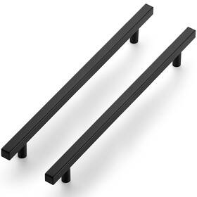 Ocnyjfxlsd256320hs5 Ravinte Cabinet Handles 5 Pack - 10 Inch Matte Black Square Pulls Kitchen Hardware 1