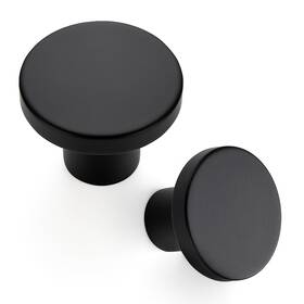 Ocnyn8hs20 Ravinte 20 Pack Cabinet Knobs Black Kitchen Round Dresser Drawer