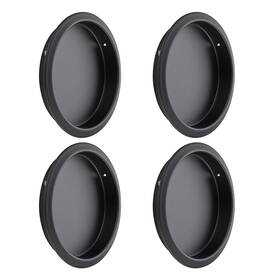 Ocnyxnqbs53hs4 Ravinte 4 Pack Closet Door Finger Pull 2-1/8 Inch Sliding Black