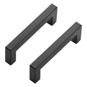 Raocnfxlsd102hs15 Ravinte 15 Pack Black Cabinet Pulls 4 Inch Square Handles Matte
