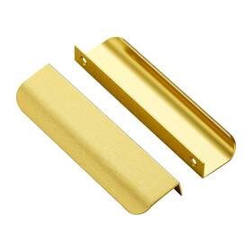 Raocnlsd1mz128js10 Ravinte 10 Pack Finger Pulls For Cabinets 128mm/5 Hole Center Tab Cabinet Handle Gold