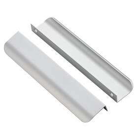Raocnlsd1mz160ys10 Ravinte 10 Pack Finger Pulls For Cabinets 160mm/6.25 Inch Hole Center Tab Cabinet Handle Sil