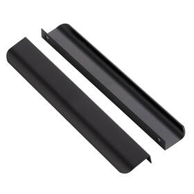 Raocnlsd1mz192hs5 Ravinte Finger Pulls Cabinet Handles 5 Pcs Matte Black 7.5 Inch Center 9.84 Length