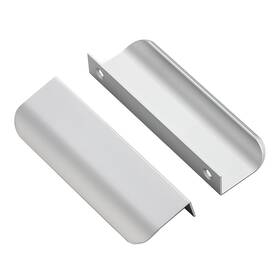 Raocnlsd1mz96ys25 Ravinte 25 Pack Finger Pulls For Cabinets 96mm/3.75in Hole Center Tab Cabinet Handle Sil