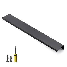 Raocnlsdmz256hs1 Ravinte 1 Pack Finger Pulls For Cabinets 300mm/11.81 Inch Length 10 Hole Center Black Ed