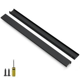 Raocnlsdmz320hs3 Ravinte 3 Pack Finger Pulls For Cabinets 400mm/15.75 Inch Length Black Edge Matte B
