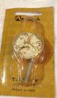 Rd.ca.1960 Amerock Vintage Ivory Enamel French Provincial Flower Brass Knob Draw