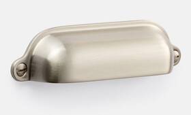 1153651 Rejuvenation 2 New Vernon 4 Inch Bin Pulls Brushed Nickel