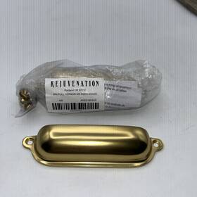 C100198 Rejuvenation Vernon Bin Pull 4 Inch Aged Brass Pottery Barn 2 Pieces