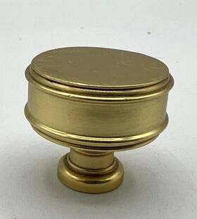 C103166 Rejuvenation Hardware 3 Cabinet Knob Ladd Aged Brass