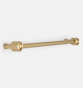 C8425 Rejuvenation New Perles 8 Inch Drawer Pull Brushed Satin Brass Finish