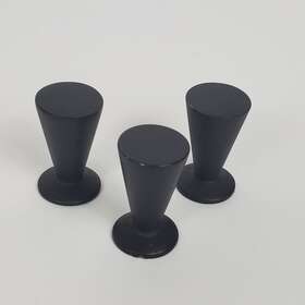 C9386 Rejuvenation S/3 Hardware Mid Century Peg Cabinet Knob Oil Rubbed Bronze Scuffs