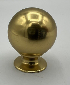 C100333 Rejuvenation Hardware Cabinet Knob Ball Aged Brass 1 3/16inch Pottery Barn