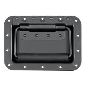 Rh-0520bk-a Reliable Hardware Company Large Spring Loaded Recessed Handle Black