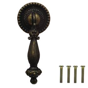 Renashed 793169740893 4 Pack Antique Drawer Pull Large Finger Handle - Bronze