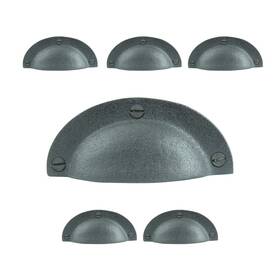 Renovators Supply Manufacturing 096962413491 Cabinet Pulls 4 Inch Black Wrought Iron Drawer