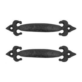 Renovators Supply Manufacturing 671839617914 Cabinet Handles 5 Inch Black Wrought Iron Pull Handle Vintage Drawer And Dress