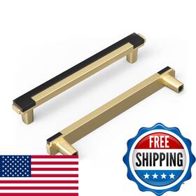 B0dsfs8jdq Rergy 5 Pack Inch Black And Gold Cabinet Pulls Drawer Kitchen Cabin