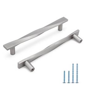 Ls4215snb128-10 Rergy #units-zm-us 10 Pack Brushed Nickel Cabinet Pulls Silver 5 Inch 128mm Hole Centers