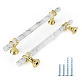 Ls6853bgd128-10 Rergy #units-zm-us Cabinet Handles Marble Drawer Pulls And Knobs 10pack White Go