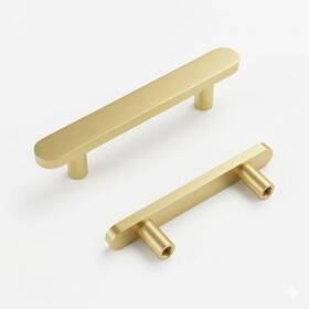 Ls7205bb128-10 Rergy A-zm 10 Pack Gold Cabinet Handles 5 Inch Hole Center 128mm Kitchen Handle