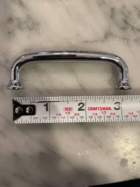24070483 Restoration Hardware Ephram 3 Inch Pull Finished Polished Chrome